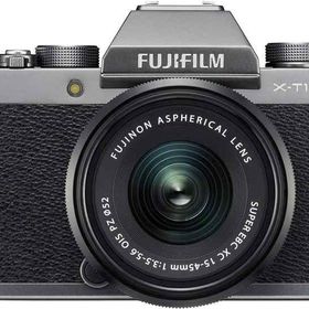 【中古】富士フイルム(FUJIFILM) ミラーレス一眼 X-T100レンズキット ダークシルバー X-T100LK-DS