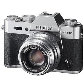 【中古】(非常に良い)FUJIFILM ミラーレス一眼 X-T10 レンズキット シルバー X-T10LK35F2-S