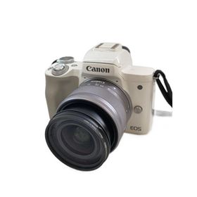 CANON◆デジタル一眼カメラ EOS Kiss M ダブルレンズキット [ホワイト]//