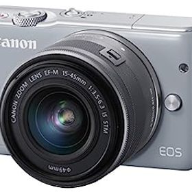 【中古】Canon ミラーレス一眼カメラ EOS M10 レンズキット(グレー) EF-M15-45mm F3.5-6.3 IS STM 付属 EOSM10GY-1545ISSTMLK