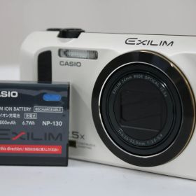 【訳あり品】 カシオ Casio EXILIM EX-ZR300 12.5x ホワイト バッテリー付き コンパクトデジタルカメラ T668