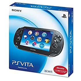 【中古-非常に良い】PlayStation Vita (プレイステーション ヴィータ) 3G/Wi-Fiモデル クリスタル・ブラック 限定版 (PCH-1100AB01)