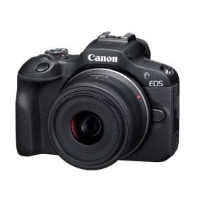 【中古】Canon ミラーレス一眼カメラ EOS R100 標準ズームレンズキット(RF-S18-45) ブラック/APS-C/約356g EOSR100-1845ISSTMLK
