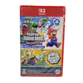 【中古美品】 【未開封】【ゲーム】スーパーマリオブラザーズ ワンダー Nintendo Switch 2 Edition + みんなでリンリンパーク CERO区分_A 全年齢対象 任天堂 スイッチ2 ソフト 【029-261003-as-04-izu】