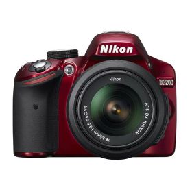 【中古】 ニコン Nikon デジタル一眼レフカメラ D3200 レンズキット レッド レッド 当店保証30日間 人気 一眼レフ デジタル一眼 中古 カメラ