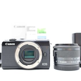 キャノン Canon EOS M100 Black 24.2 MP Digital Camera 15-45mm 元箱 [良品] #Z7071A
