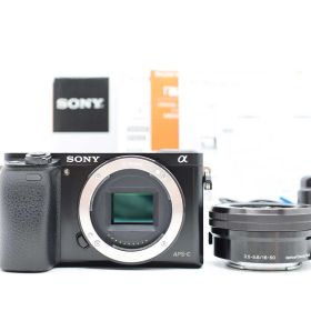 ソニー Sony Alpha α6000 24.3MP Black 16-50mm Lens 15056 Shots 元箱 [良品] #Z7097A