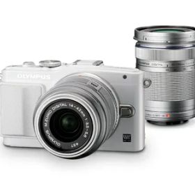【中古】 OLYMPUS ミラーレス一眼 PEN Lite E-PL6 ダブルズームキット ホワイト E-PL6 DZKIT WHT