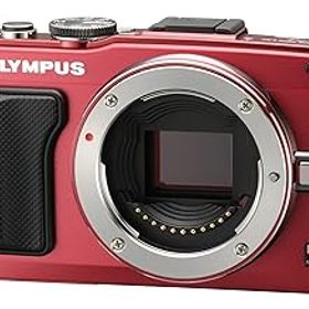 【中古】(非常に良い)OLYMPUS ミラーレス一眼 PEN Lite E-PL6 ボディ レッド E-PL6 BODY RED