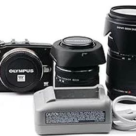 【中古】(非常に良い)OLYMPUS ミラーレス一眼 PEN Lite E-PL6 ダブルズームキット ブラック E-PL6 DZKIT BLK