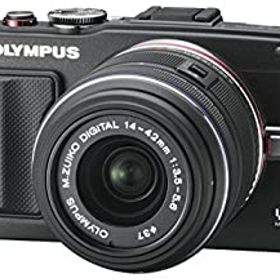 【中古】OLYMPUS ミラーレス一眼 PEN Lite E-PL6 レンズキット ブラック E-PL6 LKIT BLK