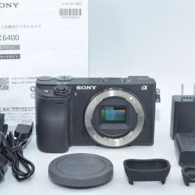 1403★新品級・ショット数3910回★SONY ミラーレス一眼カメラ α6400 ボディ ブラック ILCE-6400 B