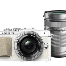 【中古】OLYMPUS ミラーレス一眼 PEN E-PL7 EZダブルズームキット ホワイト E-PL7 EZ DZKIT WHT