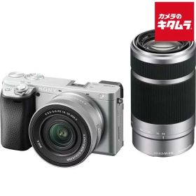 ソニー α6400 ダブルズームレンズキット シルバー [ILCE-6400X S] SONY アルファ ミラーレス一眼 APS-C 4K