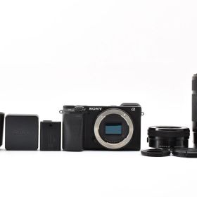 良品 SONY a6400 ILCE-6400Y ダブルズームレンズキット ブラック c29