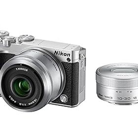【中古】Nikon ミラーレス一眼 Nikon1 J5 ダブルレンズキット シルバー J5WLKSL
