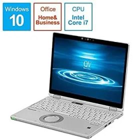 【中古】「非常に良い」パナソニック ノートパソコン(LTE対応) Let''s note シルバー CF-QV8GFRQR