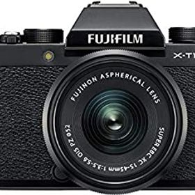 【中古】FUJIFILM ミラーレス一眼 X-T100レンズキット ブラック X-T100LK-B
