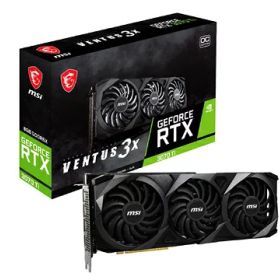 【中古】（新古品・未使用品） MSI GeForce RTX 3070 Ti VENTUS 3X 8G OC ゲーム用グラフィックカード - 8GB GDDR6X 1800MHz PCI Express Gen 4 256ビット 3x DP v 1.4a HDMI 2.1 (4K対応)