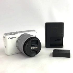 【中古】《ジャンク扱い》Canon ミラーレス一眼カメラ EOS M10 EF-M15-45 IS STM レンズキット EOSM10WH-1545ISSTMLK《家電・山城店》A4224