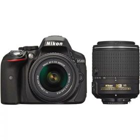 【中古】 ニコン Nikon デジタル一眼レフカメラ D5300 ダブルズームキット2 ブラック ブラック 当店保証30日間 人気 一眼レフ デジタル一眼 中古 カメラ