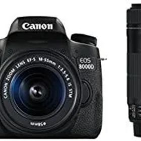 【中古】 Canon キャノン デジタル一眼レフカメラ EOS 8000D ダブルズームキット EF-S18-55mm/EF-S55-25mm 付属 EOS8000D-WKIT