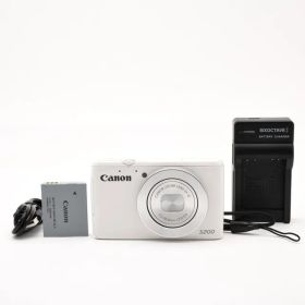 ＜並品＞ Canon PowerShot S200 ホワイト｜コンパクトデジタルカメラ｜液晶下部に黒い横線あり・撮影影響なし｜一部印字はがれあり｜その他は非常に綺麗・動作良好