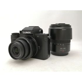 【中古】Panasonic LUMIX G100D ダブルズームレンズキット Wキット DC-G100DW-K ブラック【新宿2】保証期間1ヶ月【ランクA】