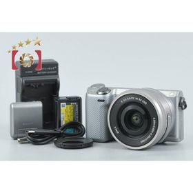 【中古】SONY ソニー α NEX-5R パワーズームレンズキット シルバー 多言語対応