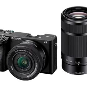 SONY α6400 ILCE-6400X ダブルズームレンズキット ブラック ソニー 小型・軽量 ミラーレス一眼カメラ