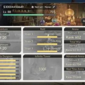 Seven Knights Re:BIRTH Global |4 EX7 (Fai,Melia,Juri,Gelindus)|30 TC6(Dellons,Rudy,Silvesta,Skuld,Etc.)|32.5K Ruby|Netmarble|7KR091B