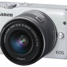 【中古】【1ヶ月保証】 キヤノン Canon ミラーレス一眼 EOS M10 レンズキット ホワイト