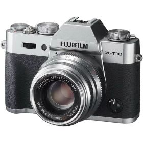 【中古】 フジフィルム 富士フイルム FUJIFILM ミラーレス一眼カメラ X-T10 レンズキット シルバー シルバー X-T10LK35F2-S 当店保証30日間 人気 ミラーレス一眼 ミラーレス デジタルカメラ 中古