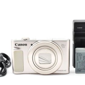 ★良品★ キヤノン Canon PowerShot SX620 HS ホワイト 充電器付き ARYM7320 #306