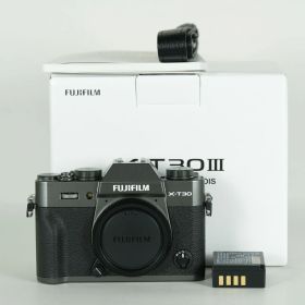[新品同様 | シャッター数90回] FUJIFILM X-T30 III [ボディ チャコールシルバー] | FUJIFILM Xマウント