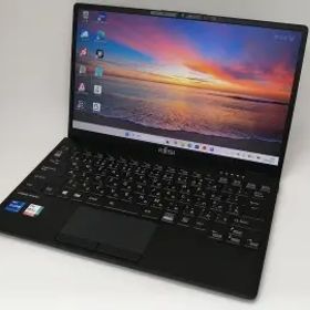 【中古】Fujitsu LIFEBOOK UH UH90/E3 FMVU90E3B ピクトブラック【i7-1165G7 8G 512G(SSD) WiFi 13.3LCD】【戸塚】保証期間１ヶ月【ラン