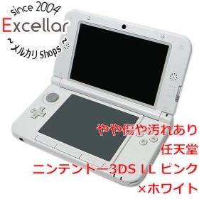 [bn:11] ニンテンドー3DS LL ピンクXホワイト SPR-S-PAAA 本体のみ 本体いたみ