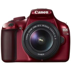 【中古】【1年保証】【新品級】Canon EOS Kiss X50 18-55mm IS II レッド