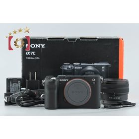 【中古】SONY ソニー α7C ILCE-7C ズームレンズキット ブラック 元箱付き 多言語対応