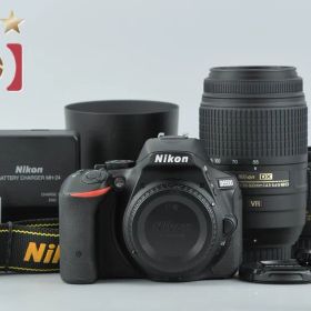 【中古】Nikon ニコン D5500 ブラック ダブルズームキット シャッター回数僅少