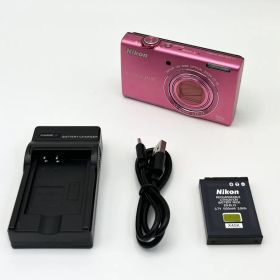 【訳あり品】ニコン Nikon デジタルカメラ デジカメ COOLPIX S6200 PK CHERRY PINK [チェリーピンク]【中古】【可】【20318017-081609】
