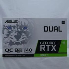 中古 ASUS DUAL-RTX3060TI-O8GD6X-WHITE (RTX3060Ti 8GB) 175524 状態： B:良品