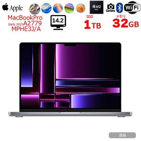 【中古】Apple MacBook Pro 14.2inch MPHE3J/A A2779 Early 2023 TouchID 選べるOS [Apple M2 Pro 10コア 32GB SSD1TB 無線 BT カメラ 14.2 Space Gray] ：良品