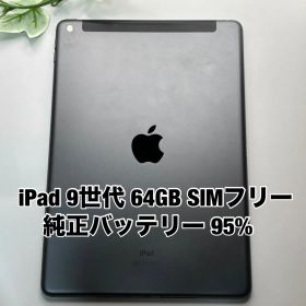 Apple iPad 第9世代 64GB 10.2インチ スペースグレイ SIMフリー iPad9 2021年 Y4762360