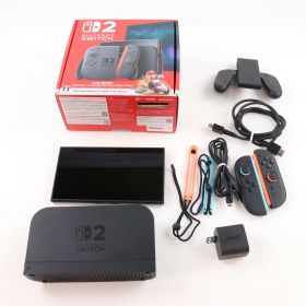 【中古】[Switch2] (本体)(ソフト無し) Nintendo Switch 2(ニンテンドースイッチ2)(日本語・国内専用) マリオカート ワールド セット 任天堂(BEE-S-KB6PA)(20250605)