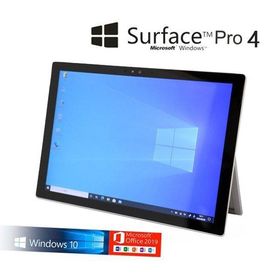 Microsoft Surface Pro 4 CR5-00014 シルバー Microsoft Office 2019 Core i5-6300U 2.4GHz 8GB 256GB(SSD) 12.3型タッチパネルWU+ Webカメラ 中古タブレットPC