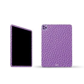 MightySkins Apple iPad Pro 11" M2 4th Gen (2022) フルラップキット用ビニールスキン「Purple Pleather」保護デカールラップ 着脱簡単