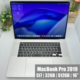 【美品・Core i7・32GB】MacBook Pro 16インチ A2141 2019 Core i7-9750H 32GB 512B Radeon Pro 5500M シルバー【MK244】