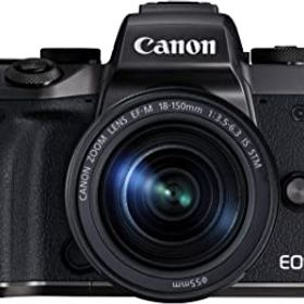 【中古】【39shop】Canon★ミラーレス一眼カメラ EOS M5 レンズキット EF-M18-150mm F3.5-6.3 IS STM付属 EOSM5-18150ISSTMLK（良い）