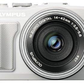 【中古】【整備済み品】OLYMPUS ミラーレス一眼 PEN Lite E-PL6 EZレンズキット ホワイト E-PL6 EZ LKIT WHT